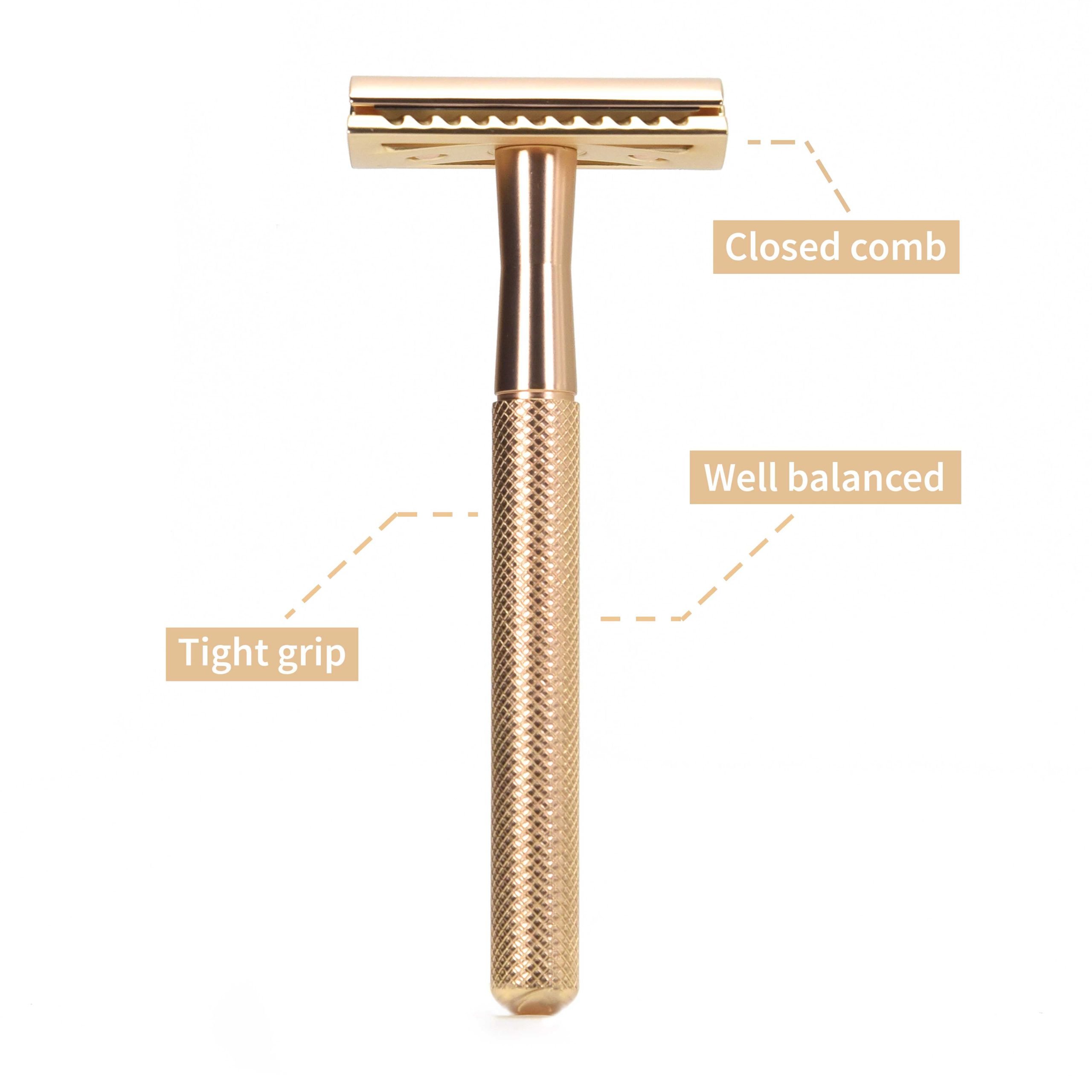 Metal Safety Razor - Rose Gold