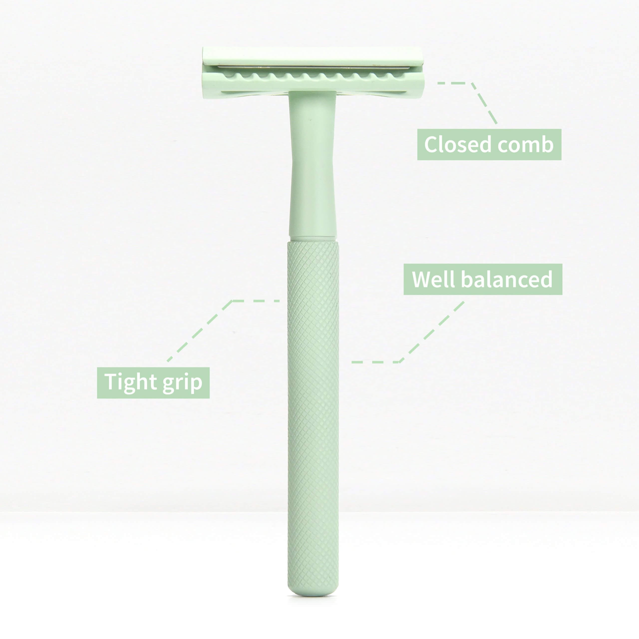 Metal Safety Razor - Mint Green