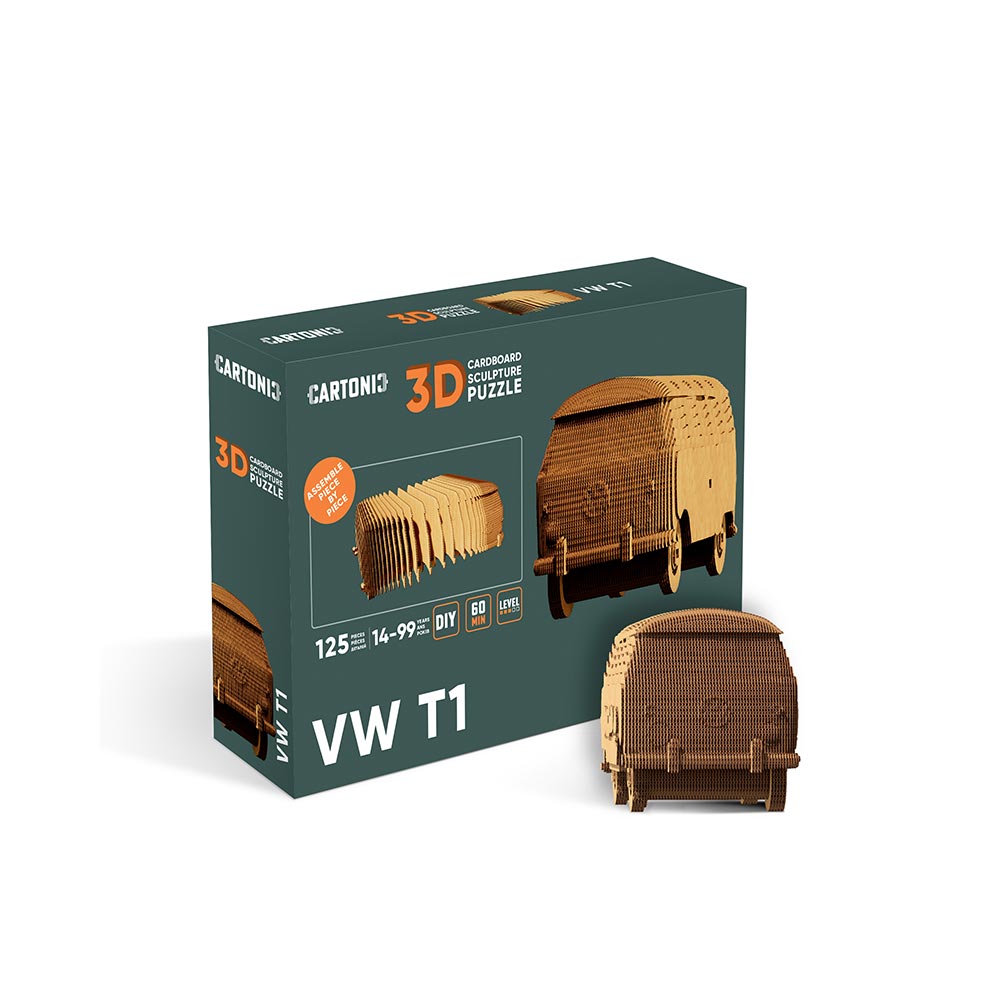 Volkswagen T1 3D Puzzle – Vintage Van Model by Cartonic