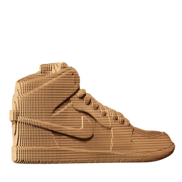 Sneaker 3D puzzle made from eco-friendly cardboard – Cartonic model inspired by iconic basketball shoes.