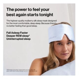 Deep Sleep Mask - Dore & Rose Blue / White striped