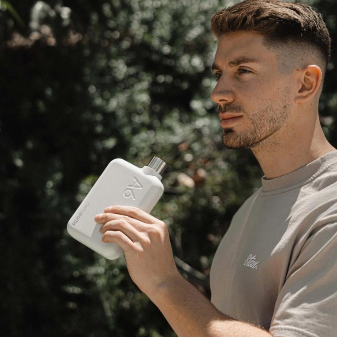 a6 memobottle white stainles steel