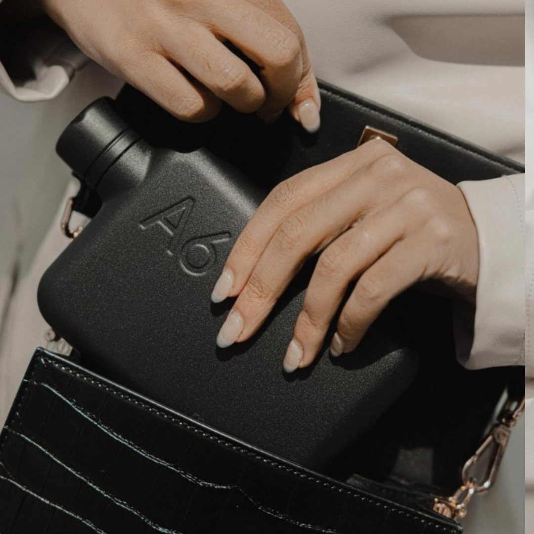 A6 stainless steel black memobottle