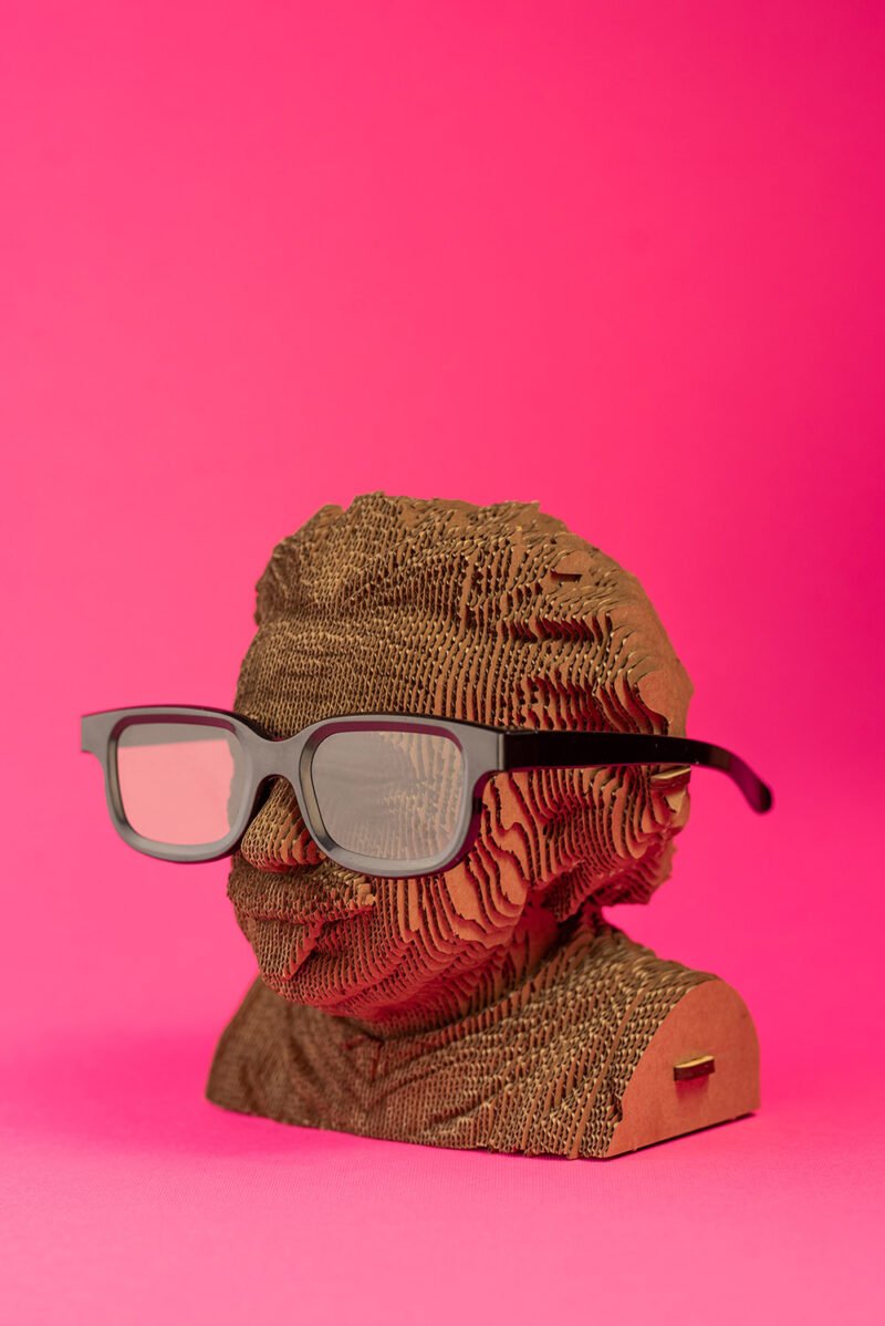 Einstein Cartonic featuring the iconic tongue-out design as a modern art piece