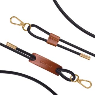 Charlot Paris - Luxe leather cord Noga Black