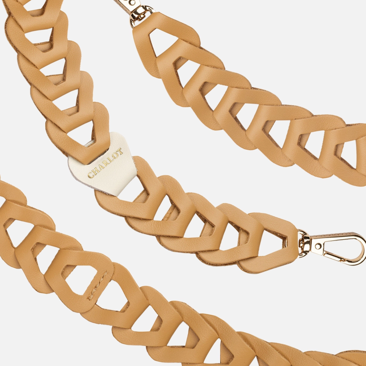 Charlot Paris - Luxe leather cord Mel Long Camel