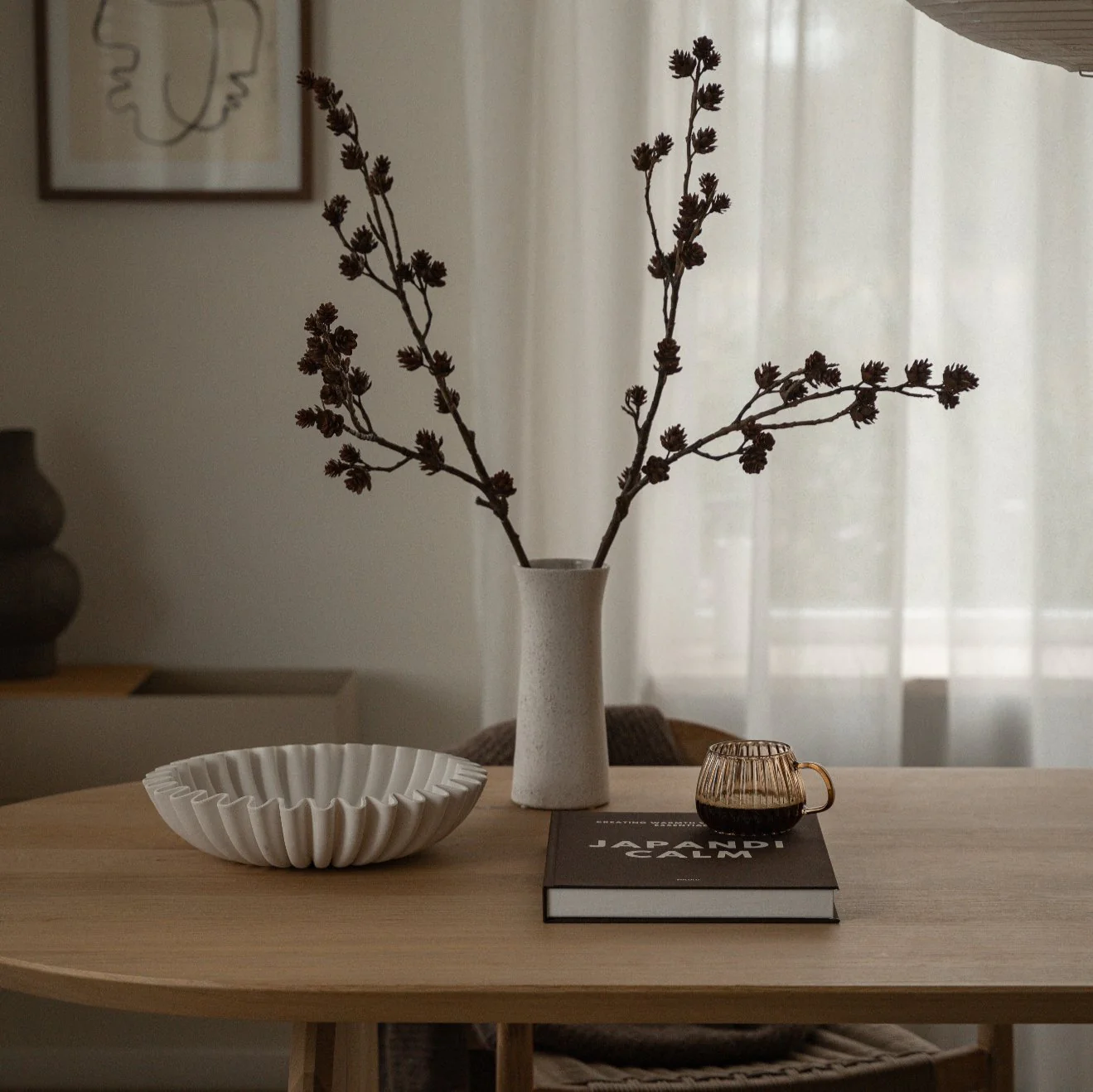 Japandi Calm – Large Coffee Table Book with Hidden Storage