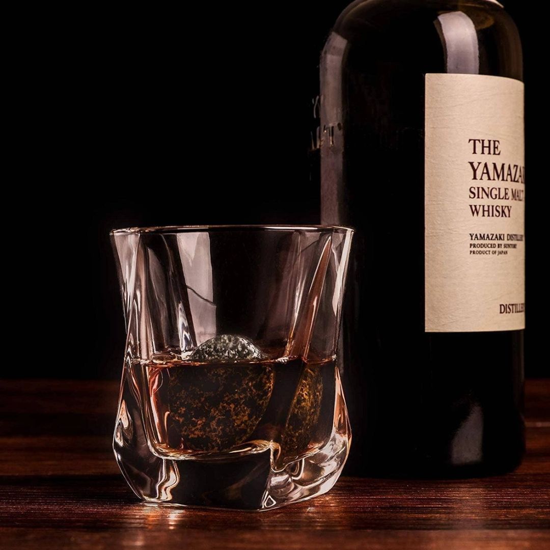 R.O.C.K.S. Whisky Stones – The Connoisseur’s Set & Twist Crystal Glasses