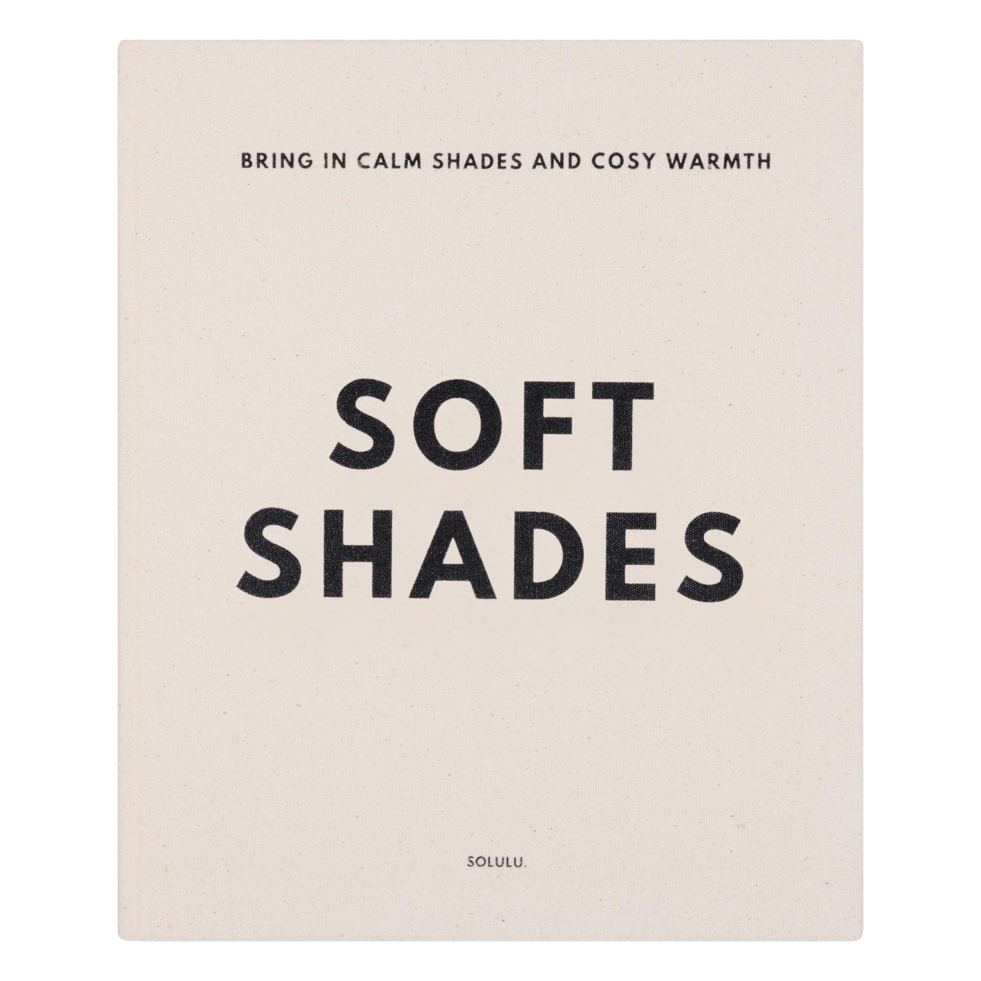 Soft Shades linen storage book with hidden storage – neutral cover for stylish home organization.