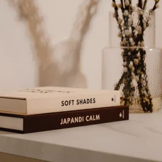 Linen Cover Storage Book – Soft Shades (M) for Coffee Tables