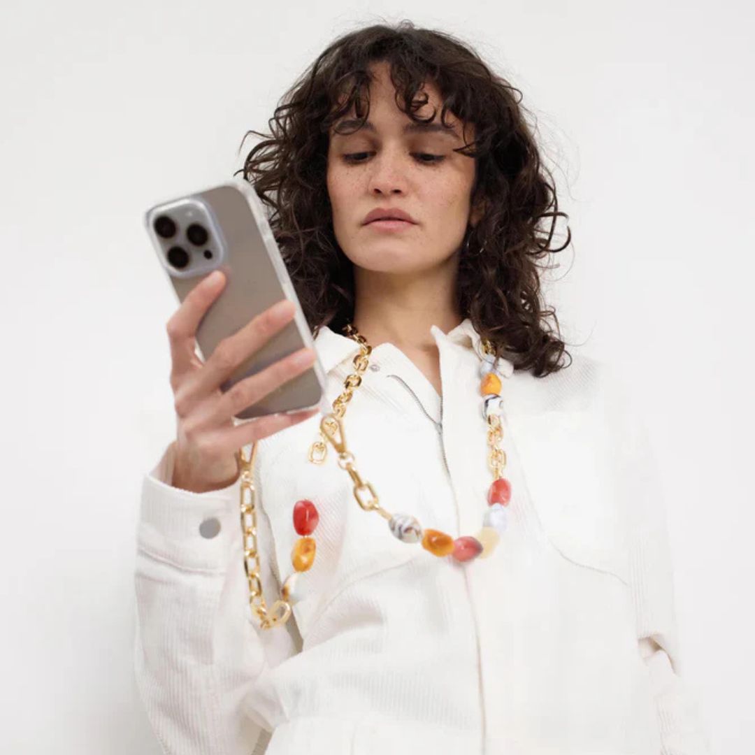 Charlot Paris Telefoonkoord Ava Corail met model 2