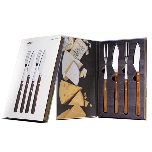 cheese cutlery set in giftbox from Legnoart