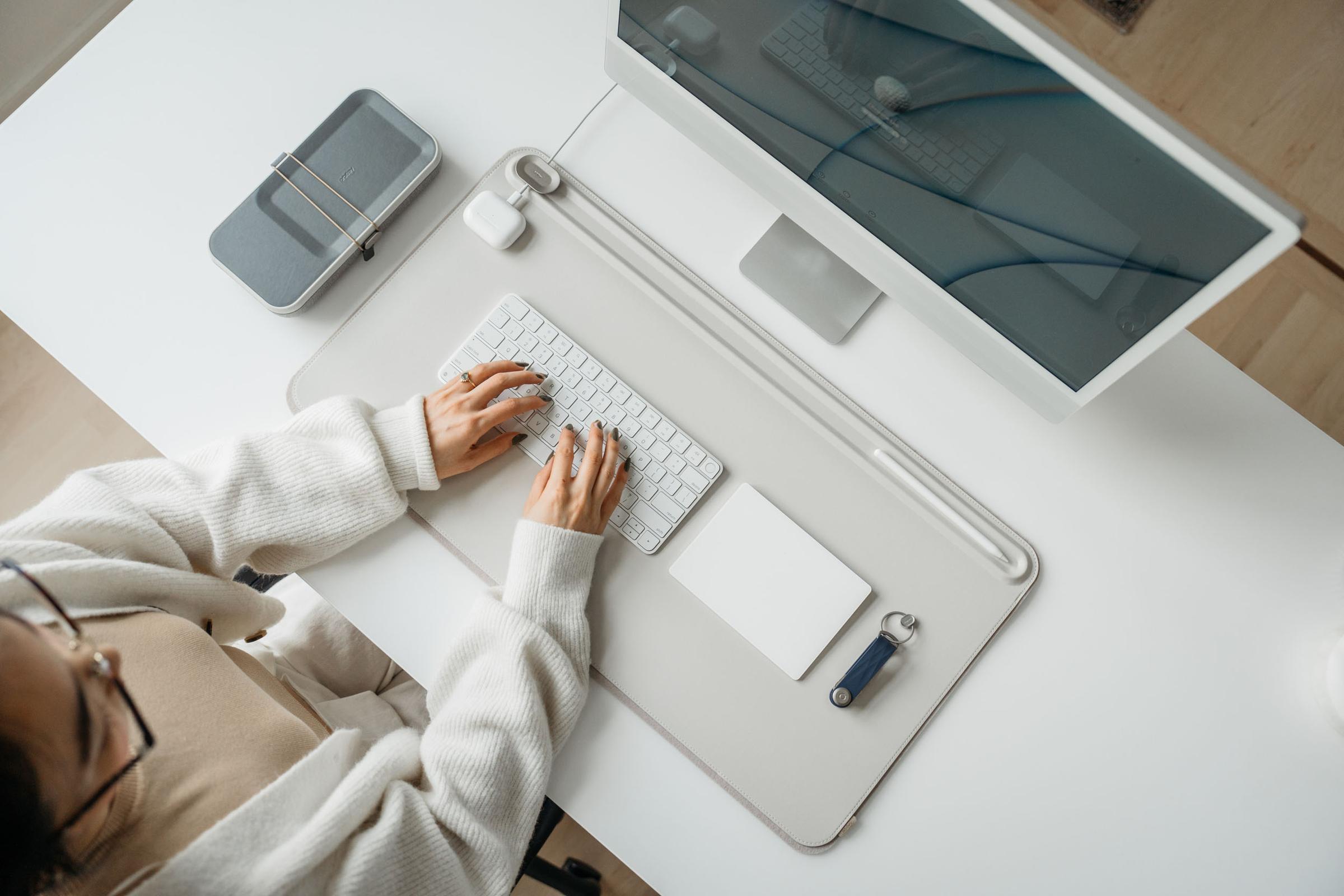 Luxury work accessories Orbitkey Desk Mat – stylish work accessory for organised desks