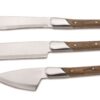 Luxury cheese knives with stamina-wood handles