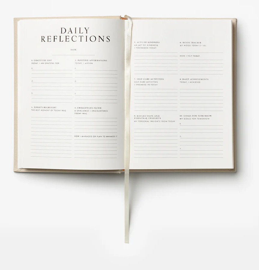 Daily reflections wellness journal Printworks