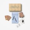 Bridge card set with elegant graphics and wooden pencils – Coffee Table Game