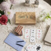 Elegant bridge set for coffee table display and stylish game nights