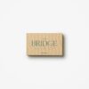 Classic bridge card game with wooden accessories in stylish presentation box