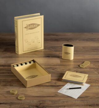 Yahtzee Bookshelf Game – Vintage Design, Coffee-Table Ready