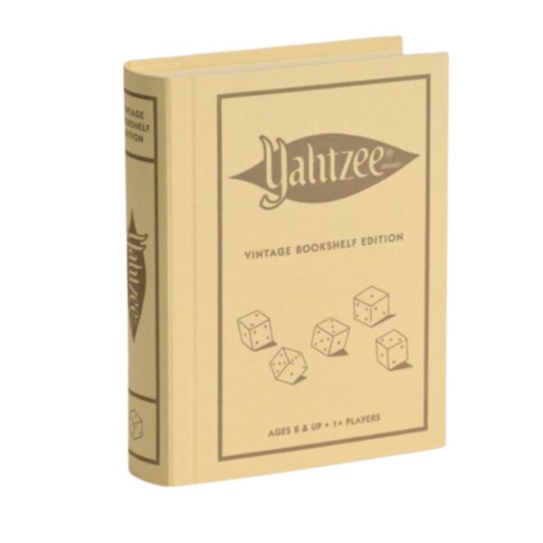 yahtzee bookshelf game box