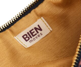 Velvet Pouch – Petrol Goldfinch – Limited Edition by BIEN