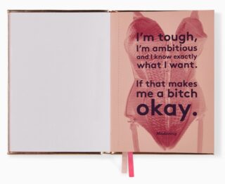 Notebook with Embroidery Quote - Feminists