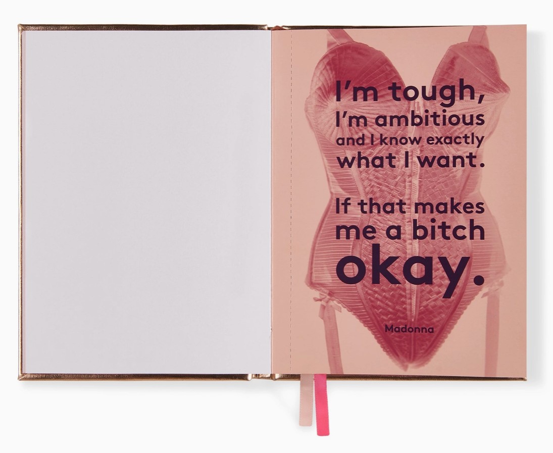 quote of madonna in notebook bien moves
