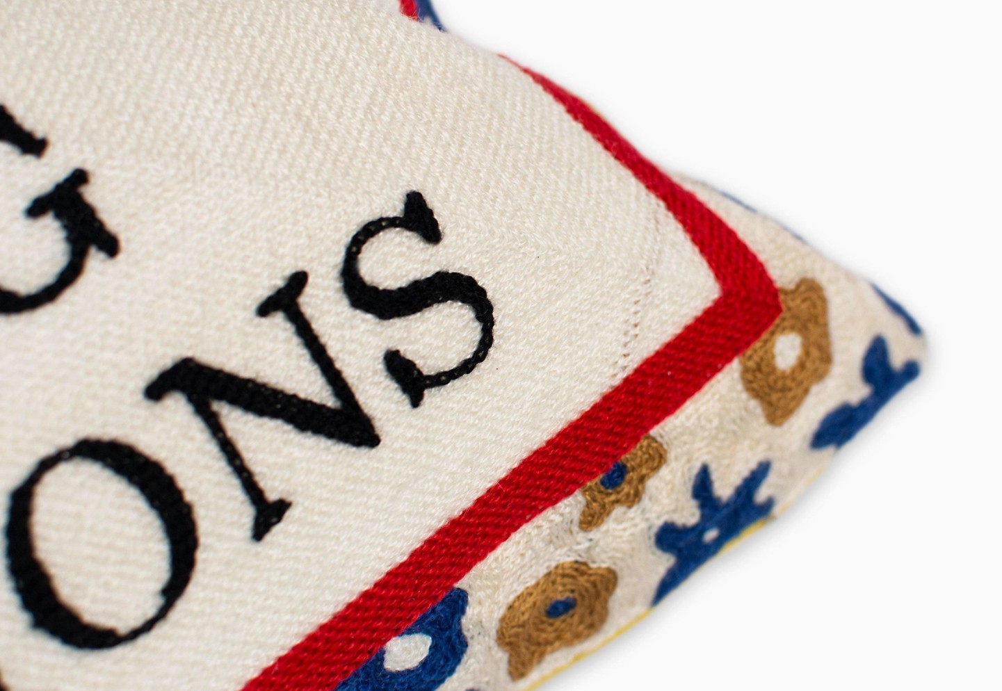 I don't cook but I am great at making reservations pillow close up