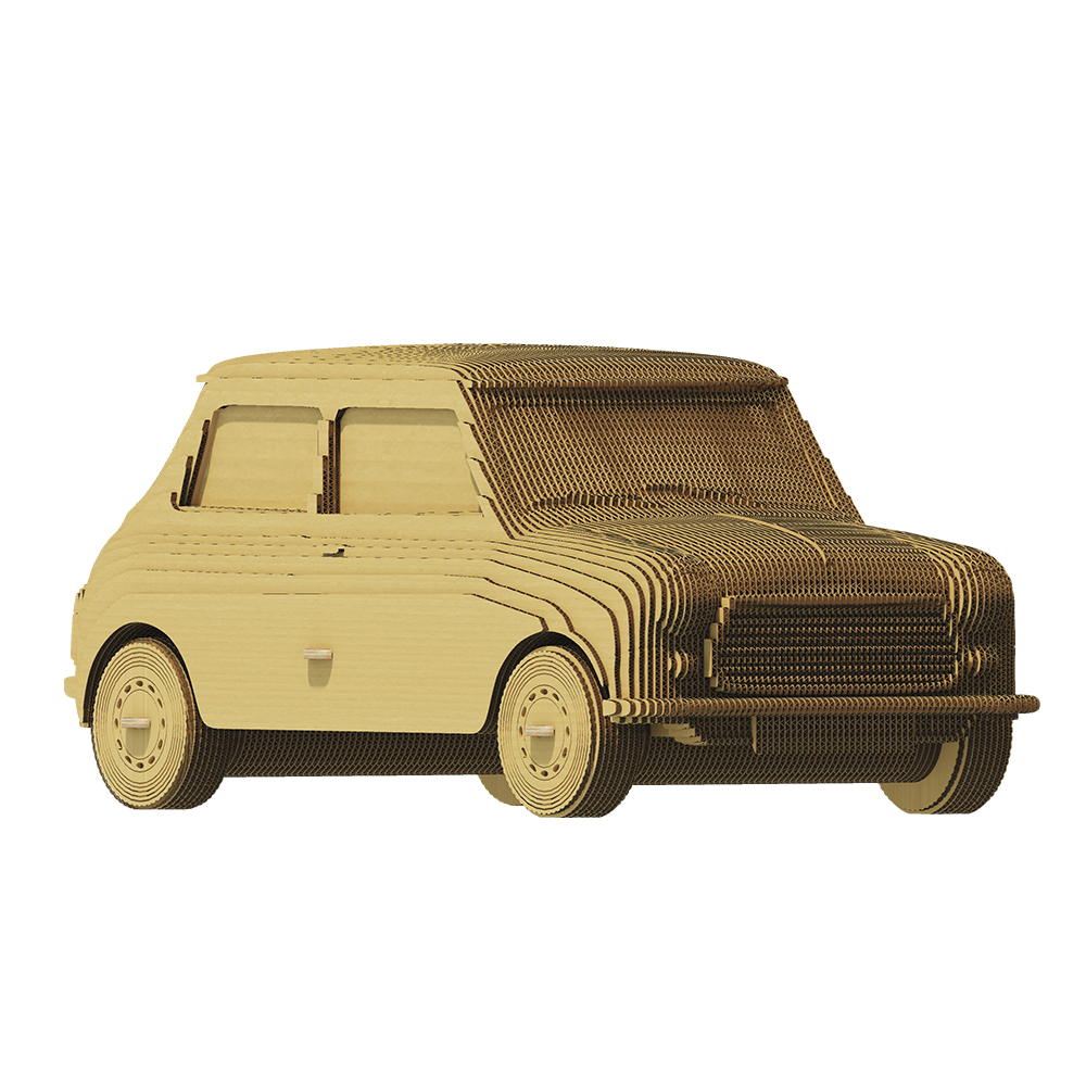 Cartonic Mini Cooper 3D puzzle made from eco-cardboard.