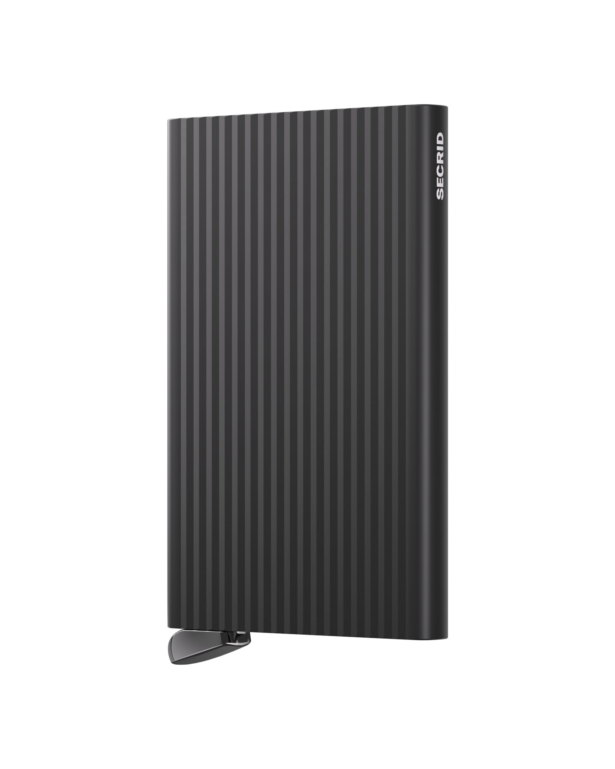 Secrid Cardprotector+ Fluted Black/Charcoal premium card holder.