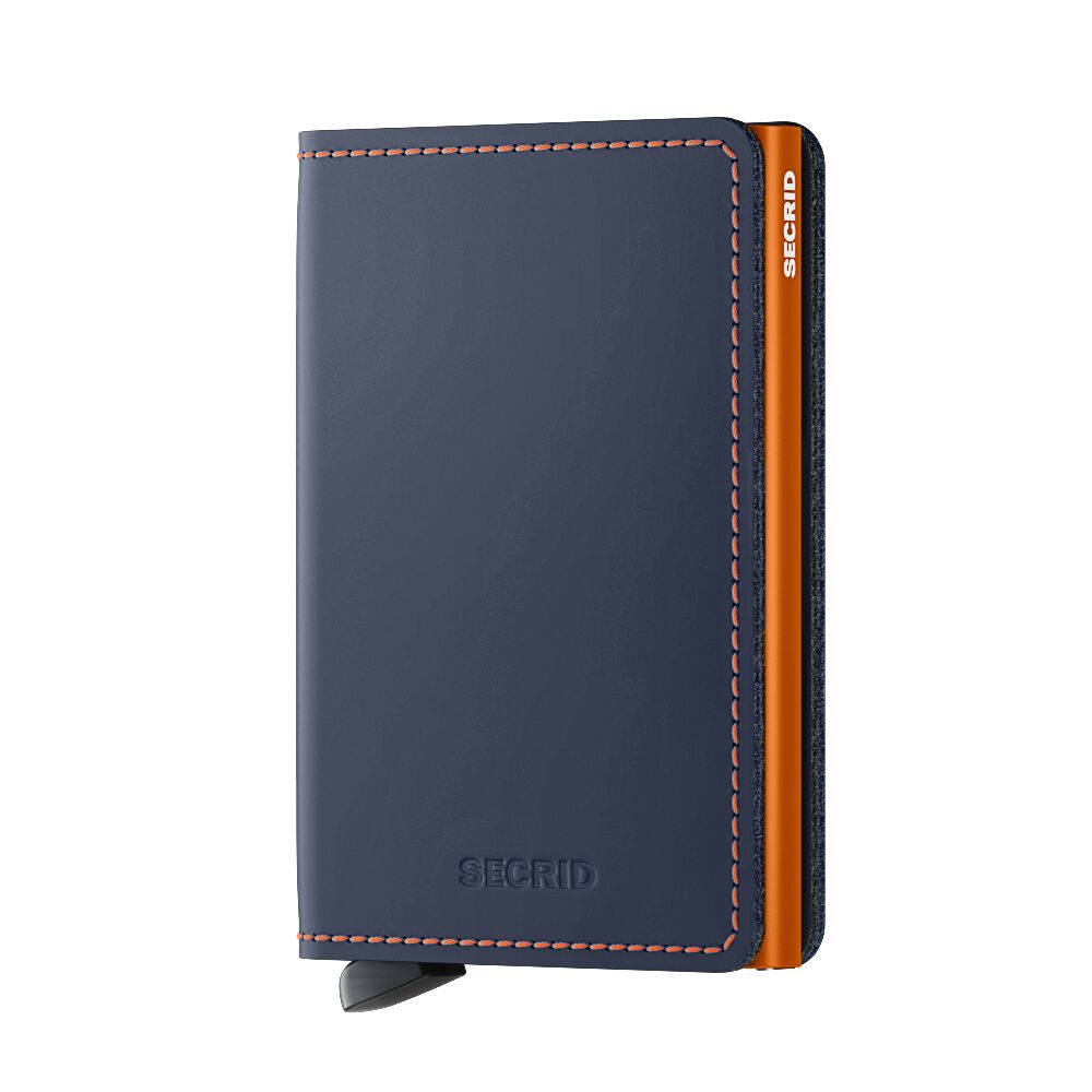 Secrid Slimwallet matte Nightblue & Orange