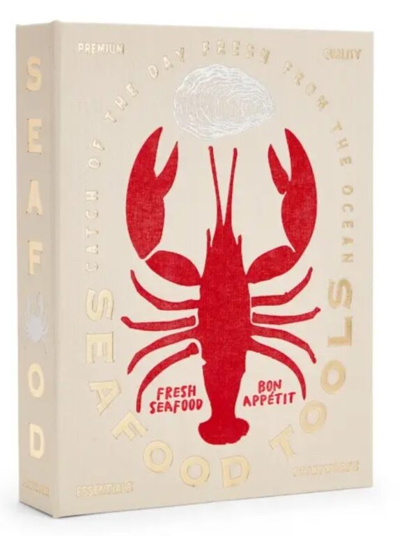 Printworks Seafood Tools set in book-style box.