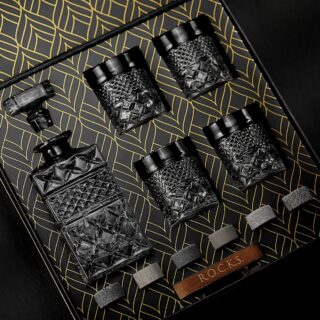 Whiskey Decanter Gift Set - R.O.C.K.S.