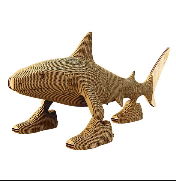 Mini Cartonic puzzle assembled – decorative cardboard figure