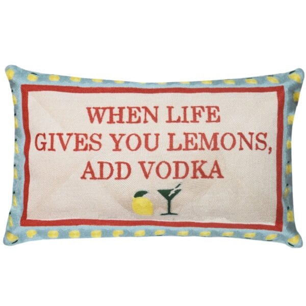 cushion when life gives you lemons