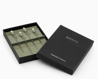 Tree Tapas Sticks – Handcrafted Holiday Pewter Gift Set Anovi