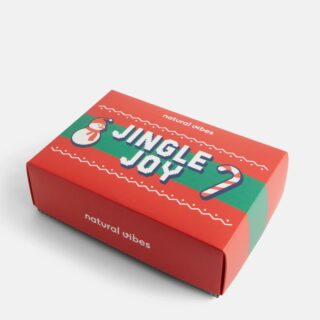2-Pack Gift Set – Xmas Jingle Joy (Organic Christmas Socks)