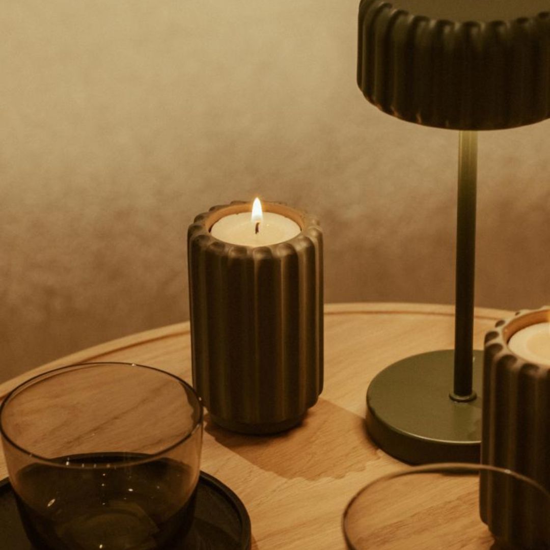 Dentelles T-Light Holder | Tall | Wine