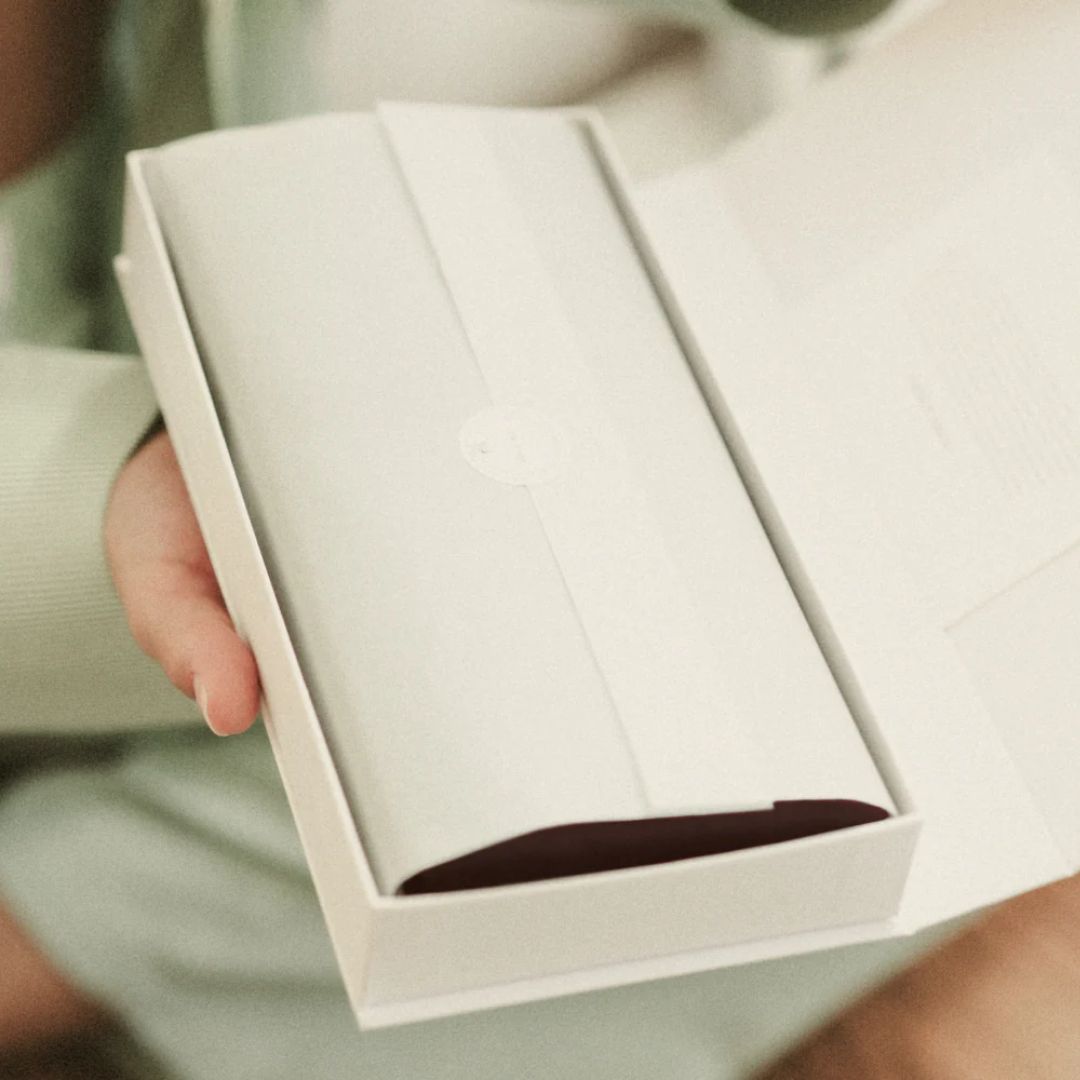 Brown silk sleep mask in Chocolate au Nuit by Dore & Rose made from mulberry silk for deep, comfortable sleep