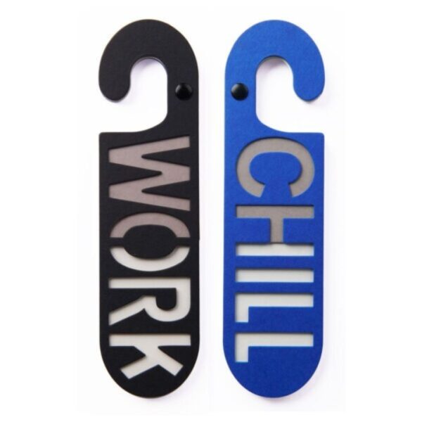 PUKI WUKI Door Hanger Chill / Work Blue & Black