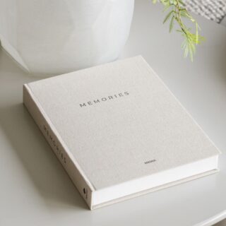 Linen Cover Storage Book – Memories (XL)