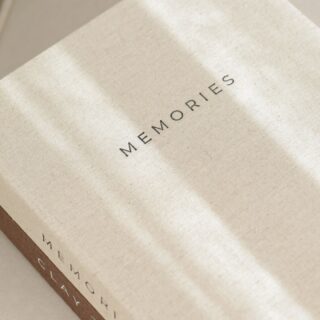 Linen Cover Storage Book – Memories (XL)