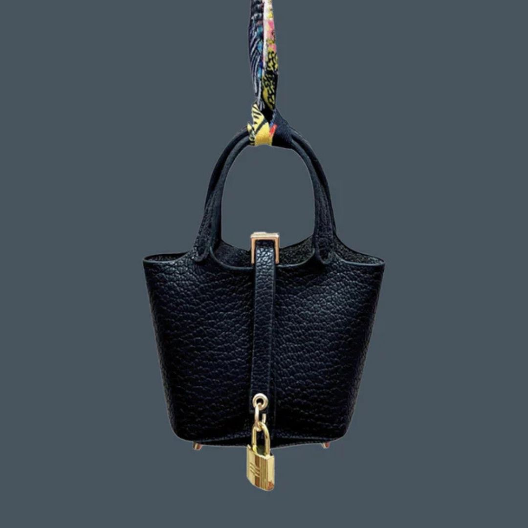 black Pikotin inspired bag charm
