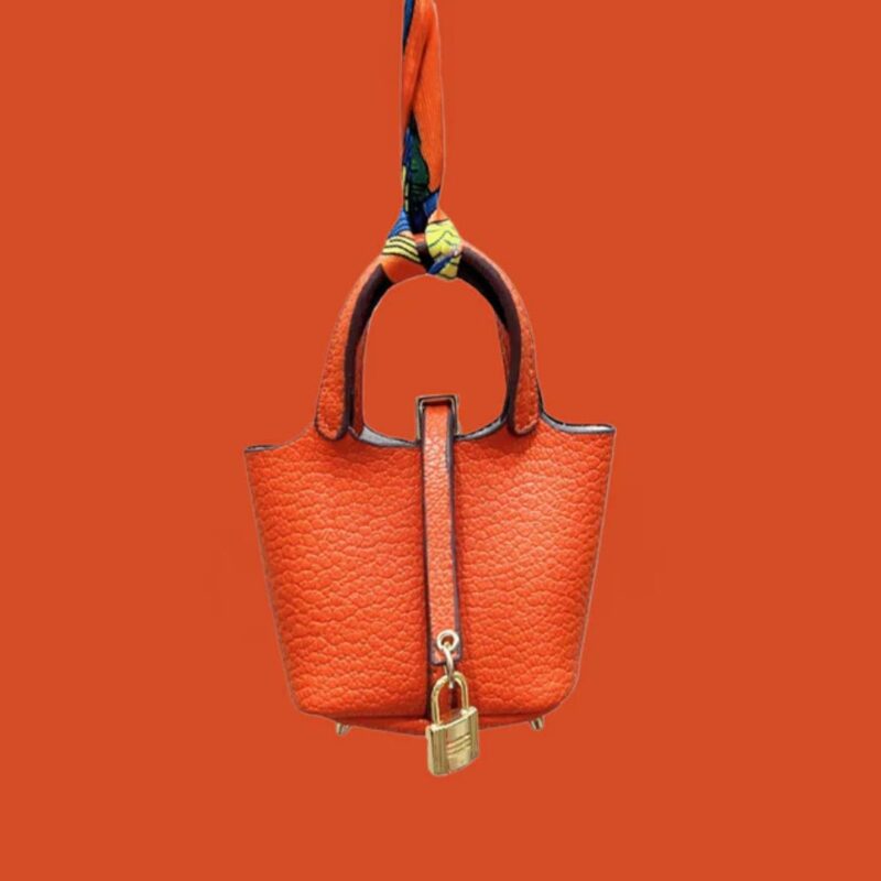 orange Pikotin inspired bag charm