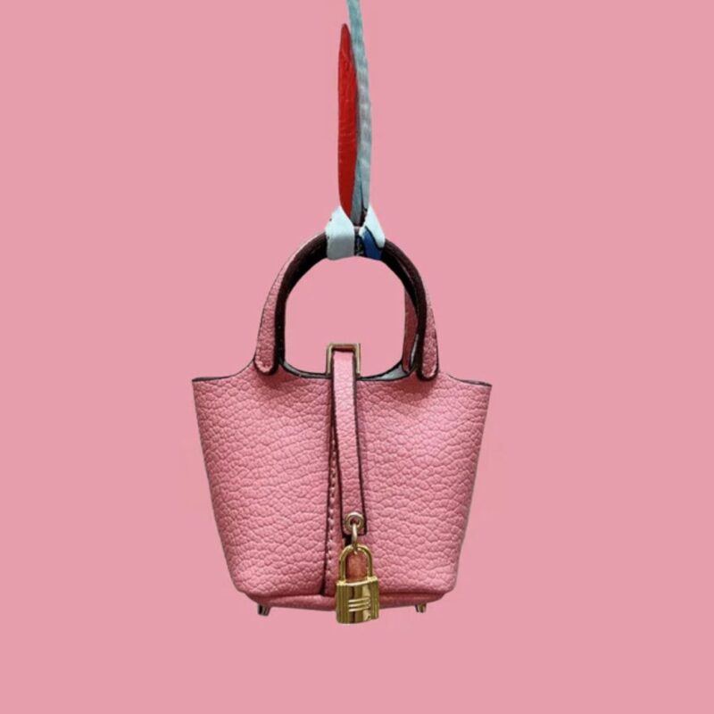 pink Pikotin inspired bag charm
