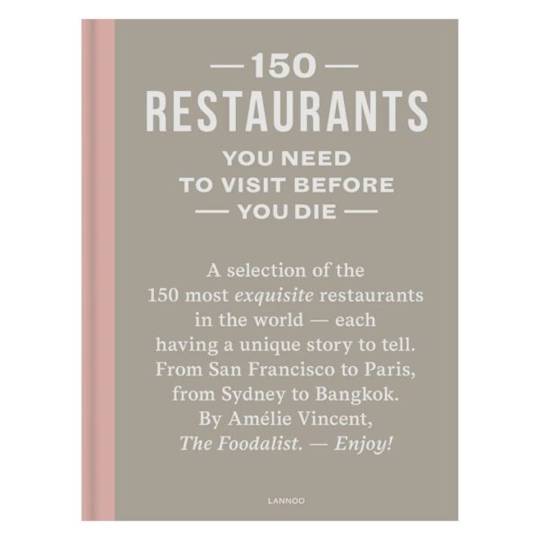 150 Restaurants You Need to Visit Before You Die coffee table book for food lovers”