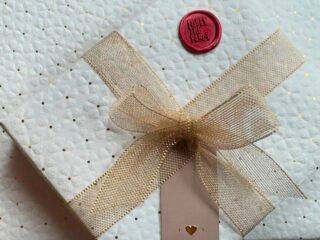 beautifully wrapped gift from Fancy the Pancy