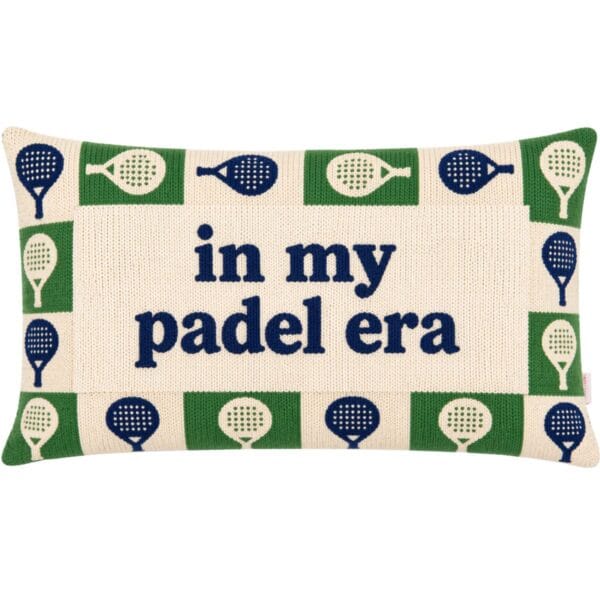 In My Padel Era needlepoint pillow