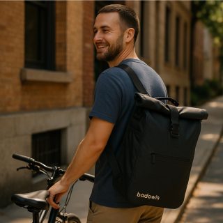 Waterproof Bike Backpack – Black